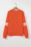 Varsity Striped Sleeve Loose Fit Sweatshirt- 8 Colors