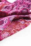Tiered Paisley Print Maxi Skirt with Pockets