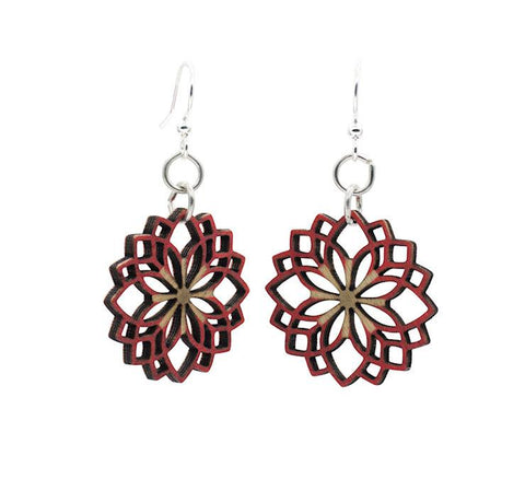 Dahlia Flower Blossom Earrings #182