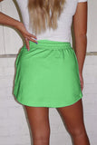 French Terry Drawstring Skort with Pockets- 3 Colors