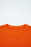Varsity Striped Sleeve Drop Shoulder Sweatshirt and Shorts Set- 5 Colors