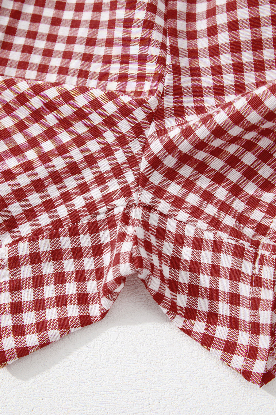 Gingham High-Waisted Loose Wide Leg Shorts- 2 Colors