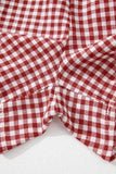 Gingham High-Waisted Loose Wide Leg Shorts- 2 Colors