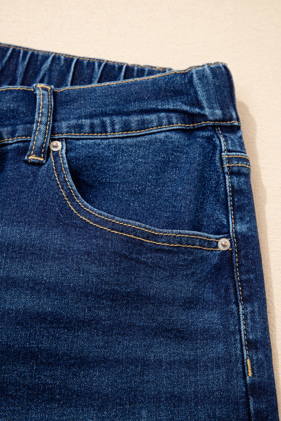 Plus Size Acid Wash Lace-Up Jeans- 4 Colors