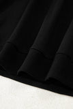 Varsity Striped Sleeve Drop Shoulder Sweatshirt and Shorts Set- 5 Colors