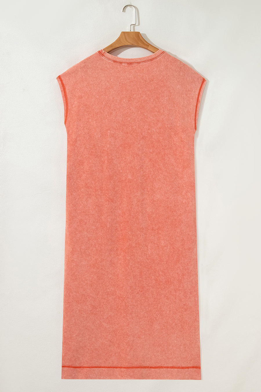 Mineral Wash T-Shirt Dress with Pockets- 3 Colors