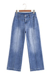 Center Seam Detail High Rise Jeans