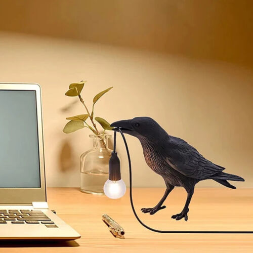 Raven Desk Lamp- 2 Colors & 2 Options