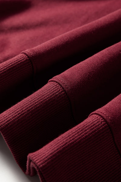 Navy Blue Preppy Striped Sleeve Loose Sweatshirt