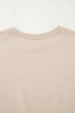 Oversized Split Hem Sweatshirt & Ribbed Leggings Set- 3 Colors
