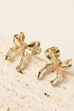 Gold Bow Earrings
