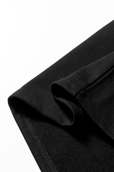 Tillandsia Purple Preppy Striped Sleeve Loose Mini Dress