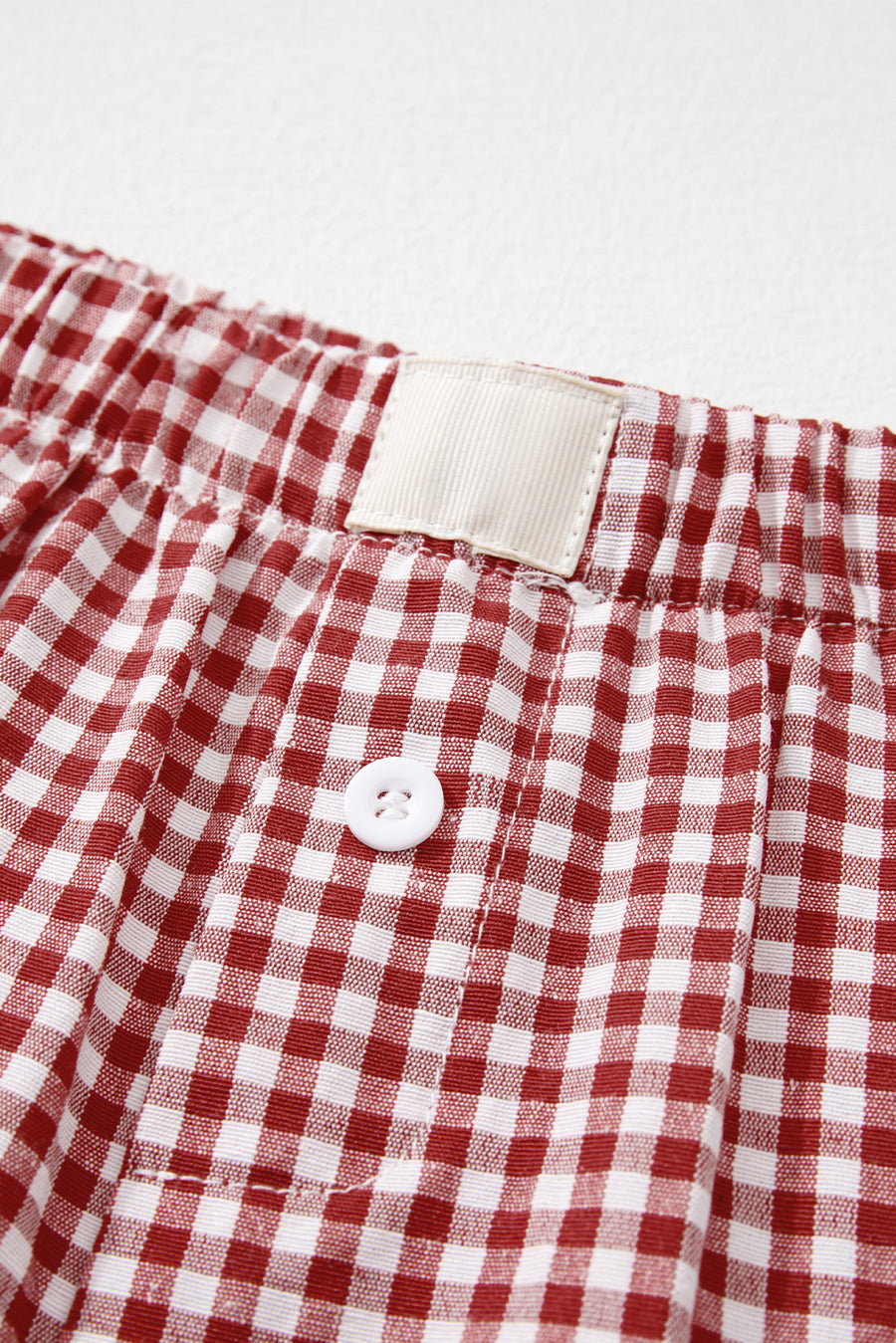 Gingham High-Waisted Loose Wide Leg Shorts- 2 Colors