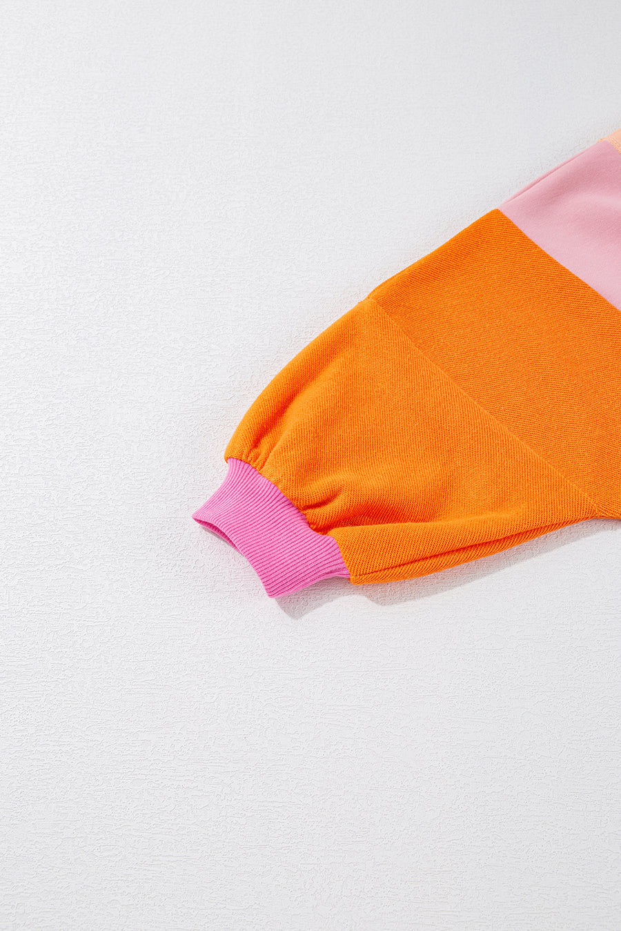 Color Block Patchwork Drop Shoulder Sweatshirt with Pockets- 2 Colors
