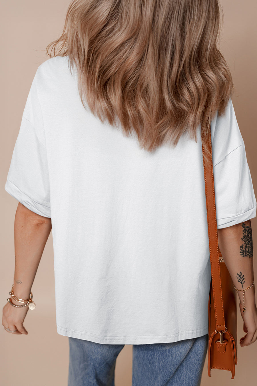 White Coquette Bow America Short Sleeve Graphic T-Shirt