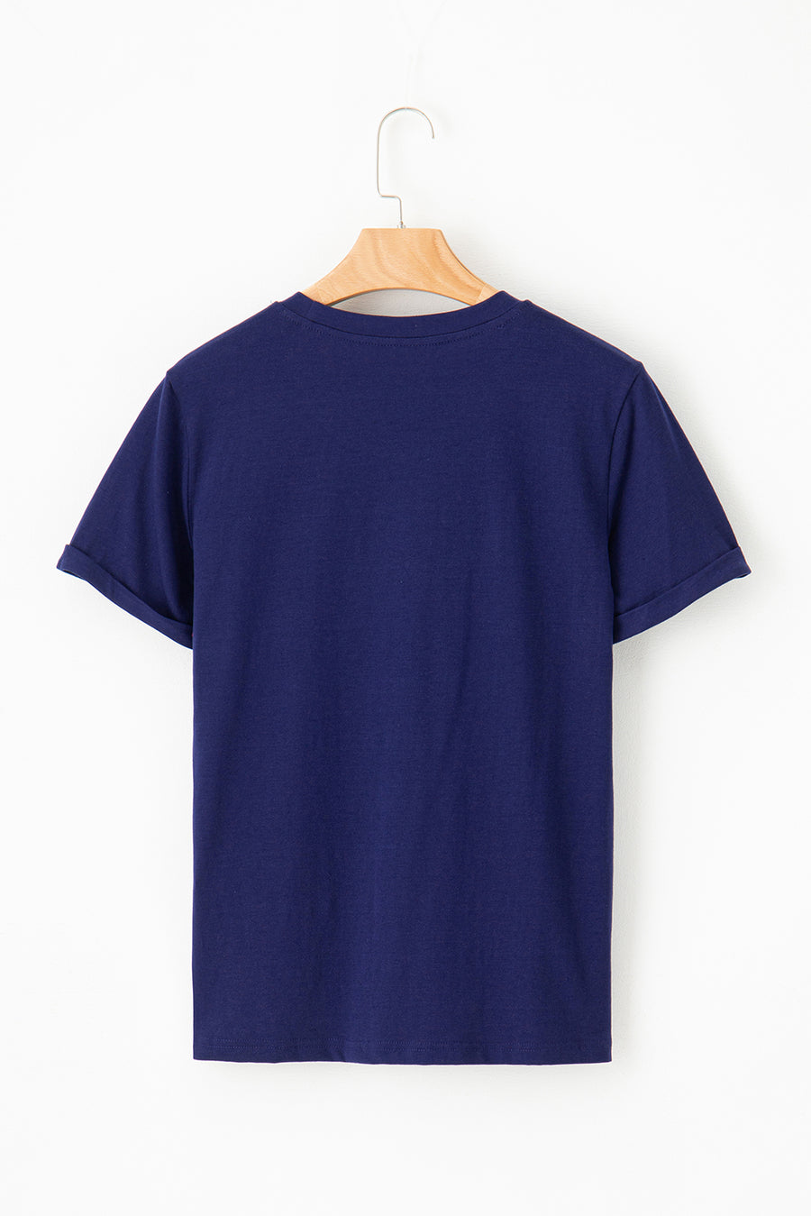 Basic Crew Neck Rolled Sleeve T-Shirt- 12 Colors