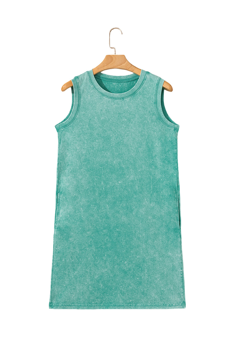 Mineral Wash Tank Mini Dress with Pockets- 3 Colors