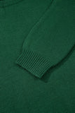 Evergreen Exposed Seam Raglan Sleeve Crew Neck Sweater