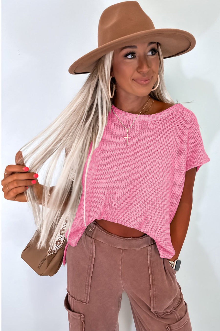 Solid Color Slit Hem Knit Top- 3 Colors