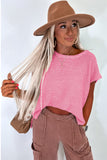 Solid Color Slit Hem Knit Top- 3 Colors