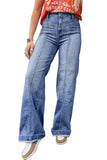 Center Seam Detail High Rise Jeans