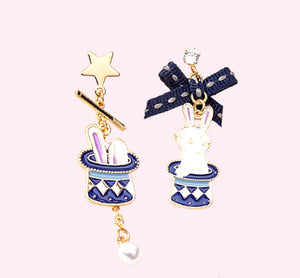 Magic Rabbit Drop Post Earrings