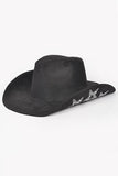 Studded Stars Suede Cowboy Hat