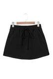French Terry Drawstring Skort with Pockets- 3 Colors