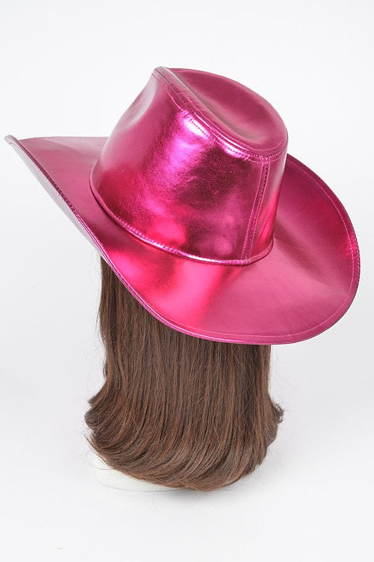 Metallic Festival Cowboy Hat- 5 Colors