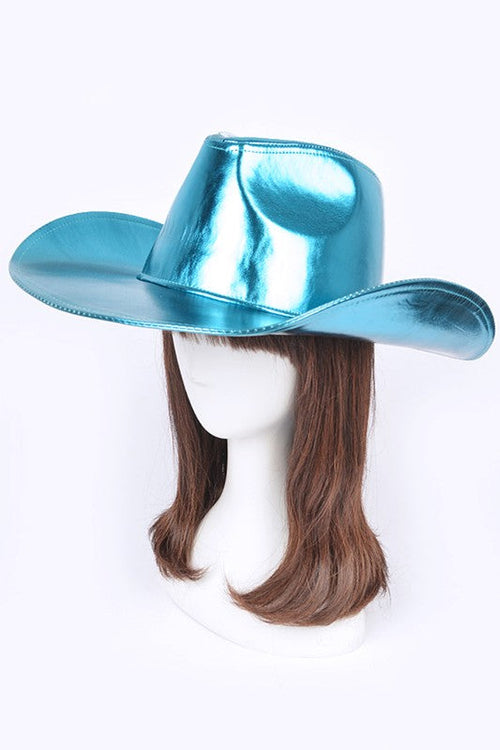 Metallic Festival Cowboy Hat- 5 Colors