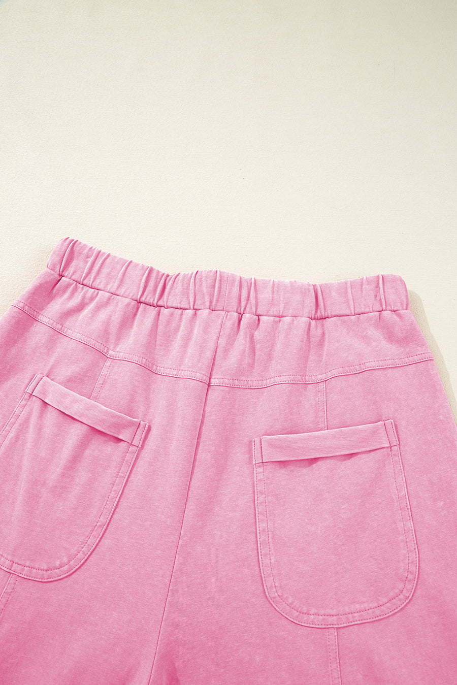 Mineral Wash Exposed Seam Wide Leg Cargo Pants- 3 Colors