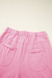 Mineral Wash Exposed Seam Wide Leg Cargo Pants- 3 Colors