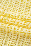 Side Tie Crochet Knit Short Sleeve Sweater- 2 Colors