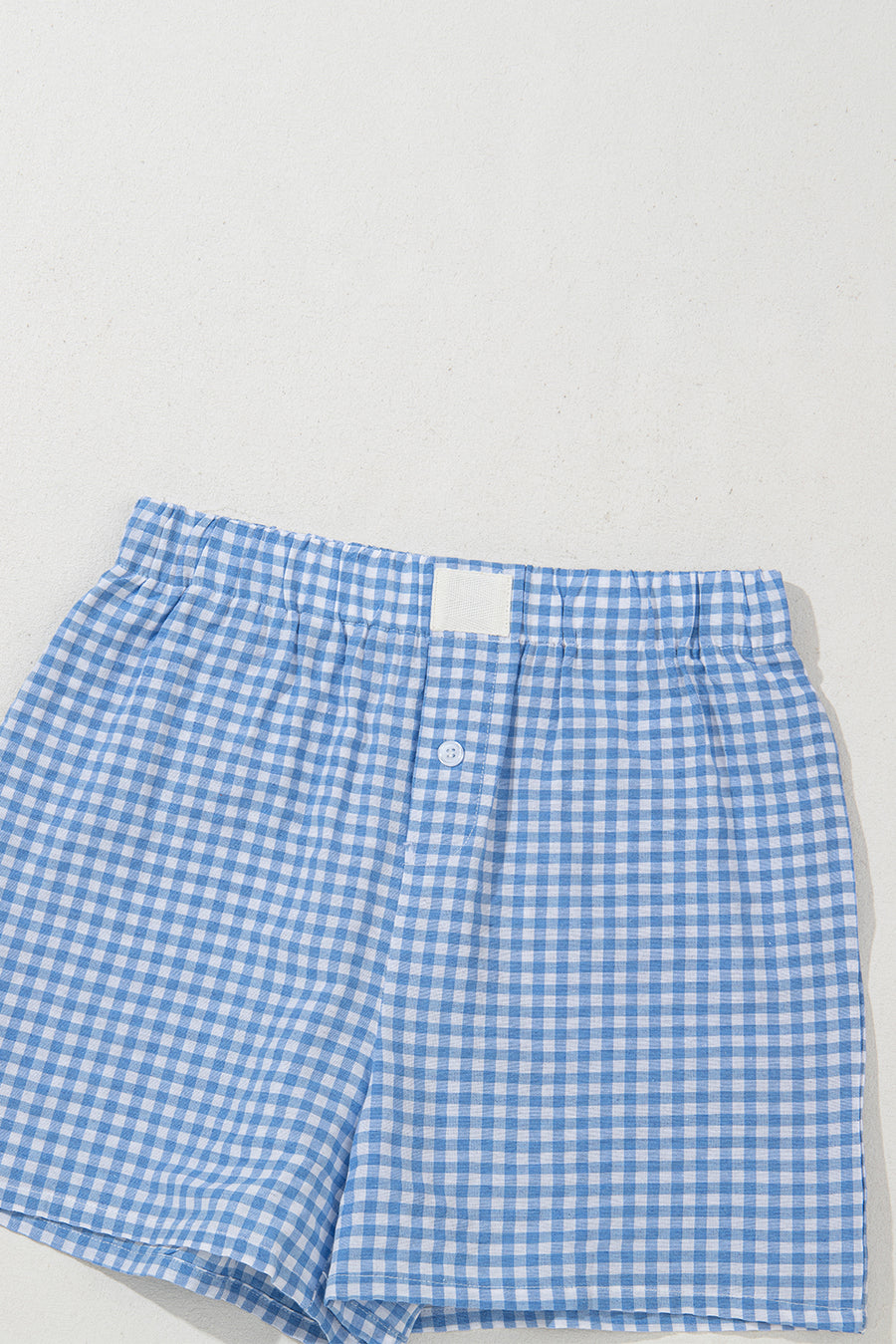 Gingham High-Waisted Loose Wide Leg Shorts- 2 Colors