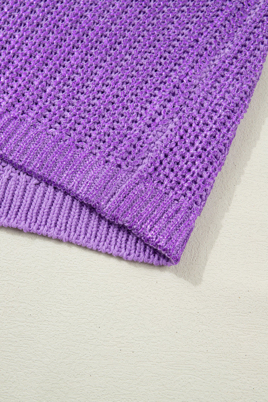 Knit High Neck Cap Sleeve Sweater- 2 Colors