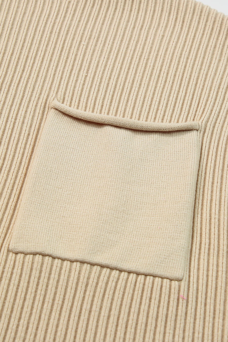 Green Pocket Ribbed Knit Short Sleeve Sweater- 9 Colors