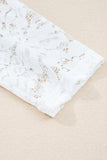 Lace Long Sleeve Drop Shoulder T-Shirt- 2 Colors