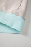 Color Block Patchwork Striped Sleeve Sweatshirt- 3 Colors