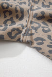 Leopard Print Drawstring Barrel Leg Jeans with Pockets- 2 Colors