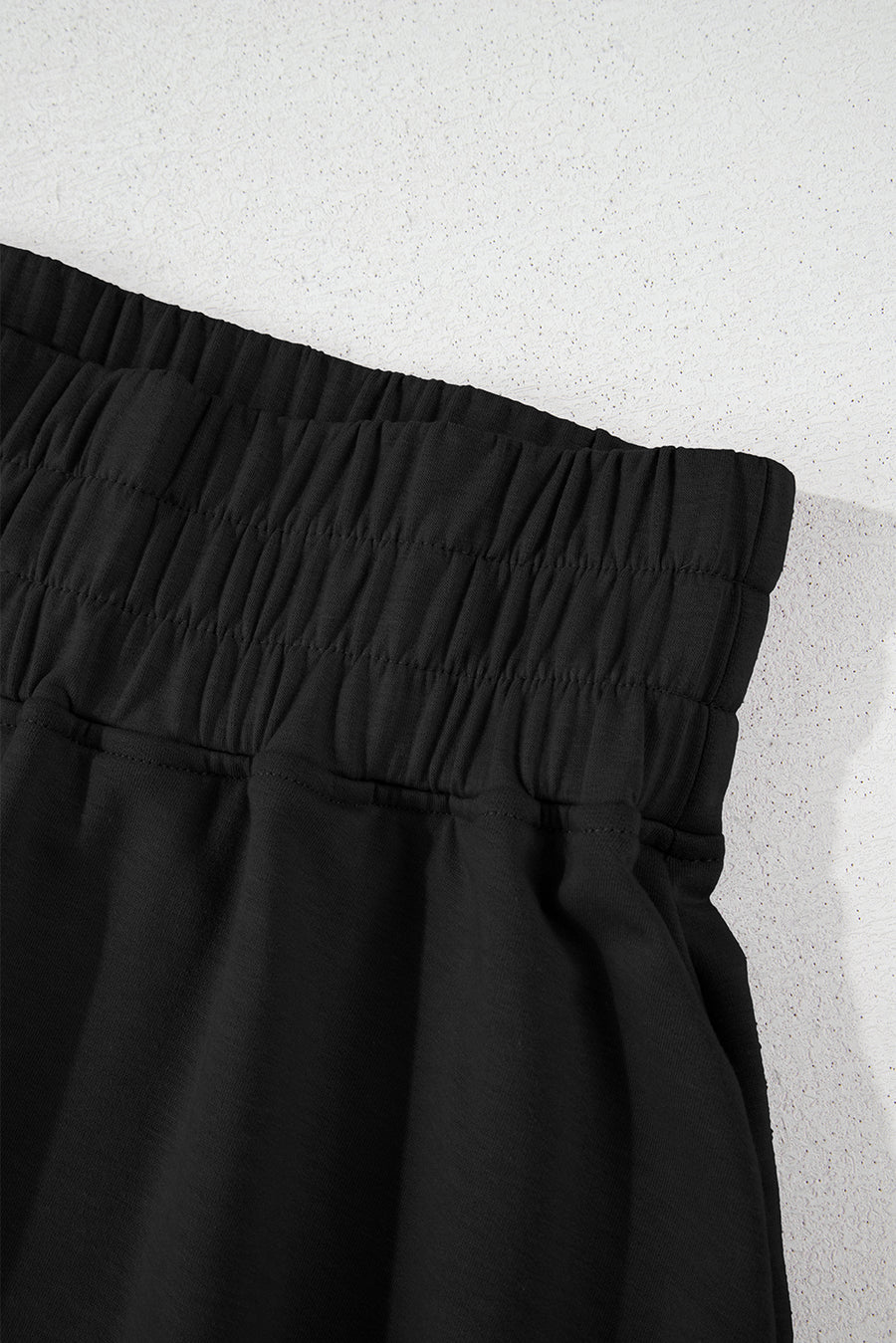 Cropped Tee and Curved Hem High Waist Skort Set- 2 Colors