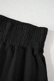 Cropped Tee and Curved Hem High Waist Skort Set- 2 Colors