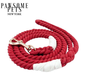 Rope Leash - Spanish Red