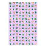 Pizza Alien Weed Wrapping Paper