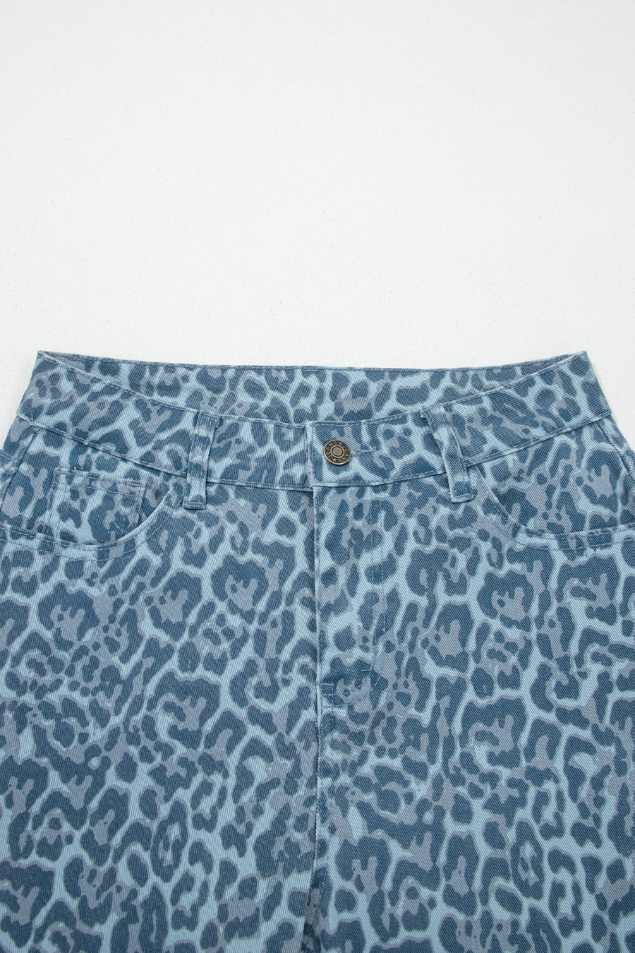 Print Frayed Edge Wide Leg High-Waist Jeans- 7 Styles