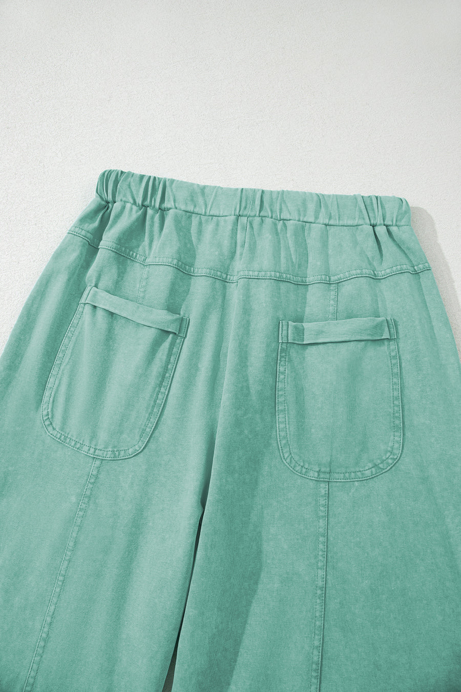 Mineral Wash Exposed Seam Wide Leg Cargo Pants- 3 Colors