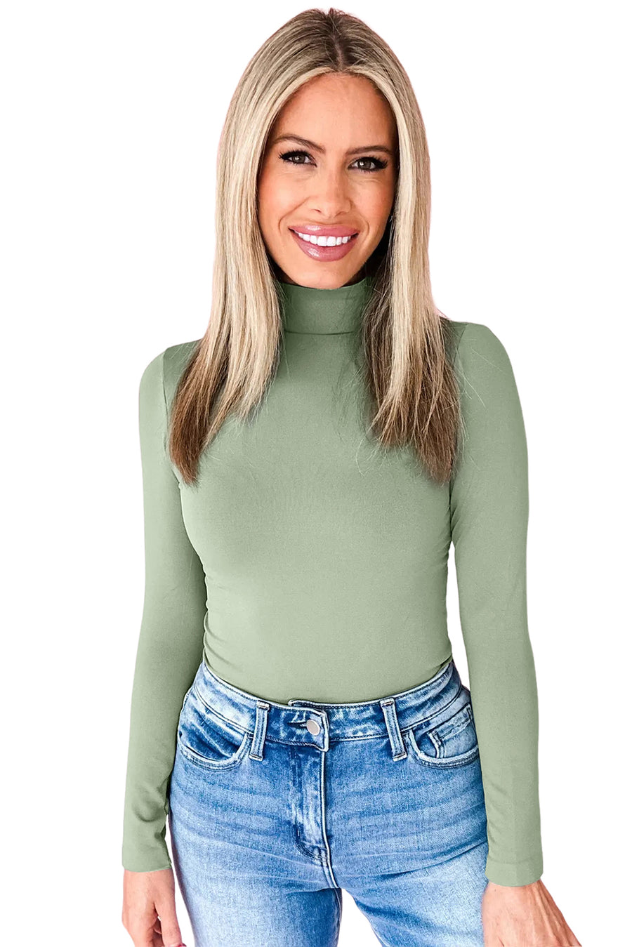 Slim Fit Long Sleeve Basic Turtleneck- 3 Colors