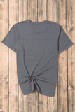 Basic Crew Neck Rolled Sleeve T-Shirt- 12 Colors