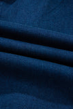 Dark Blue Zip-Up Bodycon Sleeveless Denim Mini Dress
