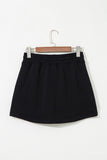 French Terry Drawstring Skort with Pockets- 3 Colors