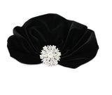 Flapper Crystal Floral Pendant Turban- 2 Colors